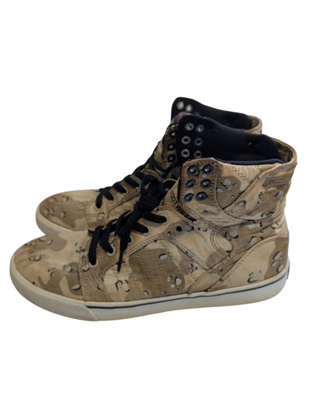 Supra Skytop Chad Muska Desert Camo High Top Skate Shoes Mens Size 9 S18209